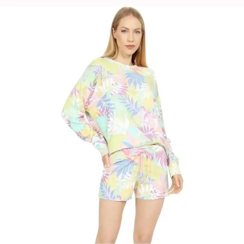 $118 New Sundry Anthropologie Tropical Cutoff Short - Small - Picture 2 of 3